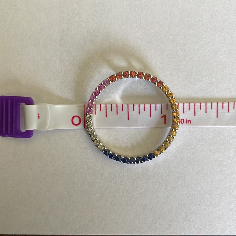 Ross Simons Multi Color Sapphire Pendant In 14k W… - image 5